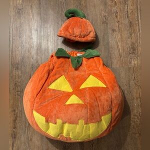 Pottery Barn Kids glow in the dark pumpkin costume, 3T